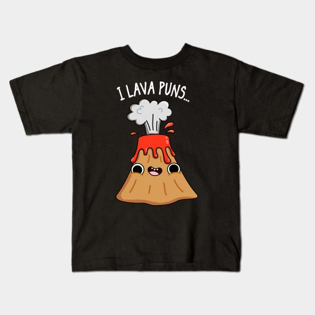 I Lava Geology Pun Kids T-Shirt by punnybone